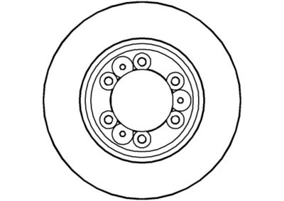 NBD593 NATIONAL Тормозной диск