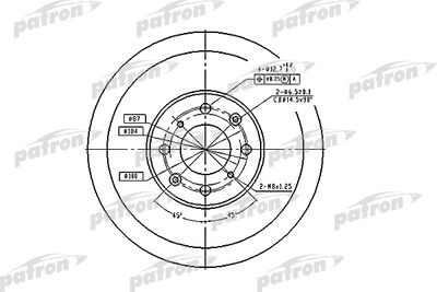 PBD1436 PATRON Тормозной диск