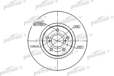 PBD1437 PATRON Тормозной диск