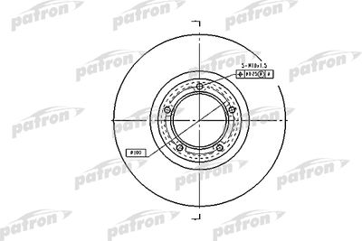 PBD1622 PATRON Тормозной диск