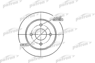 PBD2623 PATRON Тормозной диск