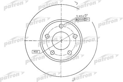 PBD2626 PATRON Тормозной диск