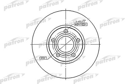 PBD2651 PATRON Тормозной диск