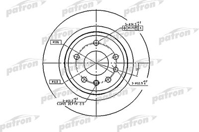 PBD2714 PATRON Тормозной диск