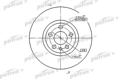 PBD2716 PATRON Тормозной диск