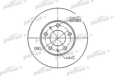 PBD2728 PATRON Тормозной диск