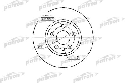 PBD2754 PATRON Тормозной диск