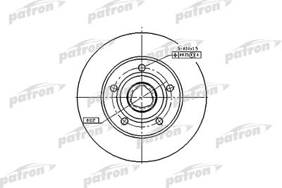 PBD2771 PATRON Тормозной диск