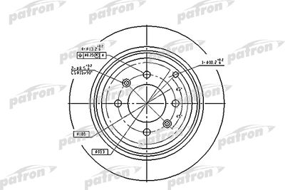 PBD2781 PATRON Тормозной диск