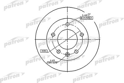 PBD2790 PATRON Тормозной диск