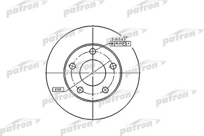 PBD4026 PATRON Тормозной диск