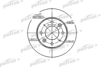 PBD4171 PATRON Тормозной диск