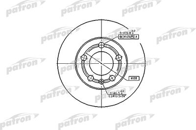 PBD4253 PATRON Тормозной диск