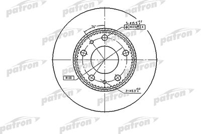 PBD7300 PATRON Тормозной диск