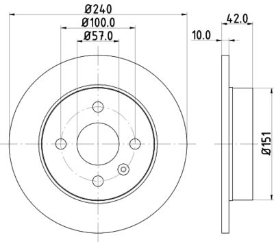 PCD10262 DON Тормозной диск