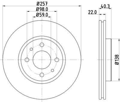 MDC1084C MINTEX Тормозной диск