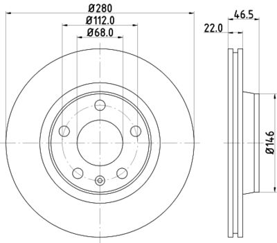 MDC1031C MINTEX Тормозной диск