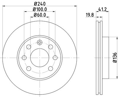 PCD10582 DON Тормозной диск