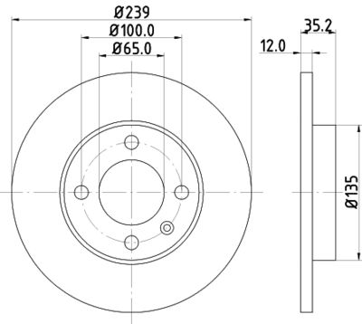 PCD10662 DON Тормозной диск