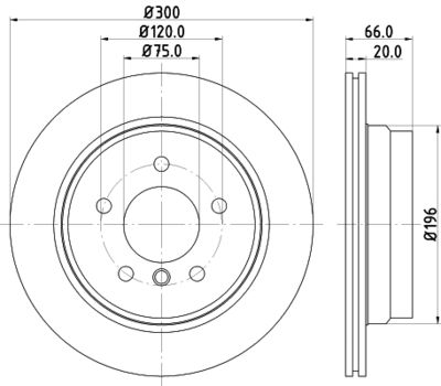 MDC2232 MINTEX Тормозной диск