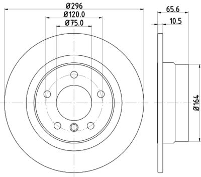 8DD355111301 HELLA Тормозной диск