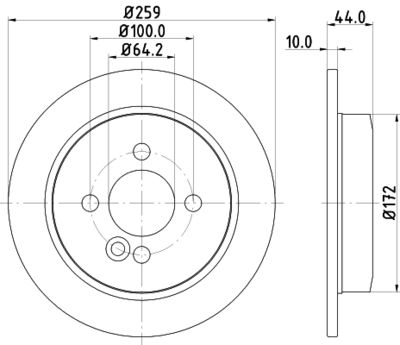 MDC1804C MINTEX Тормозной диск