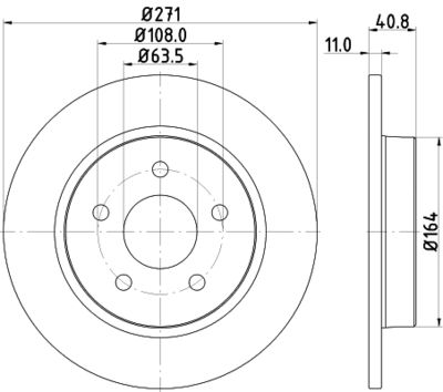 PCD11322 DON Тормозной диск