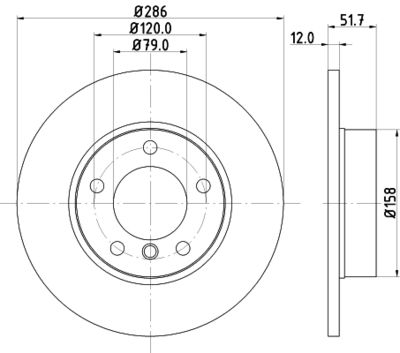 MDC622 MINTEX Тормозной диск