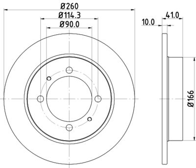 PCD11472 DON Тормозной диск