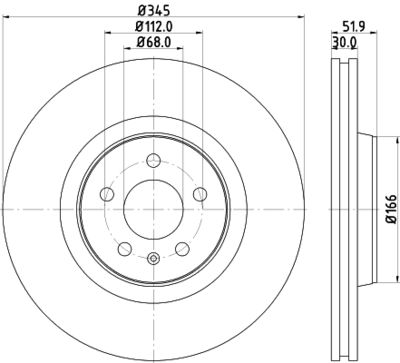 MDC2262 MINTEX Тормозной диск