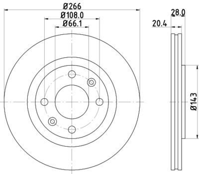 MDC990C MINTEX Тормозной диск