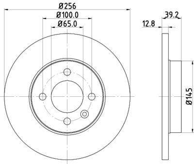 8DD355101641 HELLA Тормозной диск