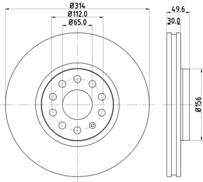 MDC2317 MINTEX Тормозной диск