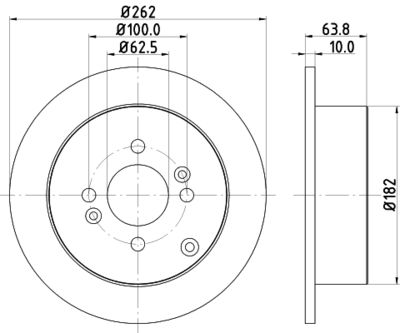 8DD355118851 HELLA Тормозной диск