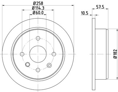 MDC1900 MINTEX Тормозной диск