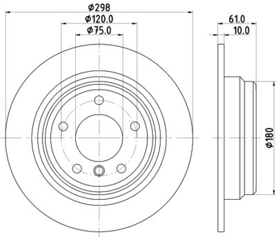 8DD355127271 HELLA Тормозной диск