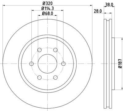 PCD12511 DON Тормозной диск