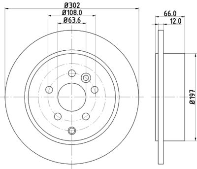 PCD12582 DON Тормозной диск