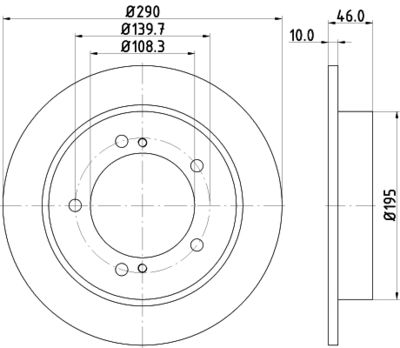 MDC2337 MINTEX Тормозной диск