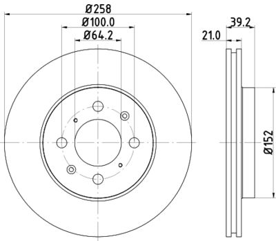 PCD12952 DON Тормозной диск