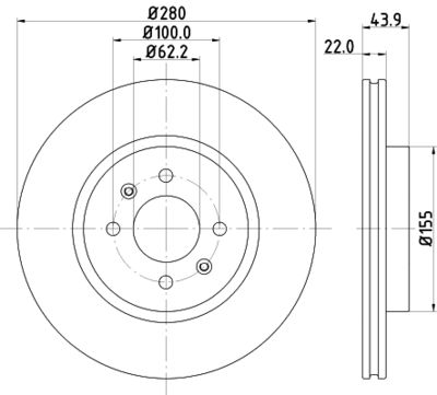 PCD13462 DON Тормозной диск