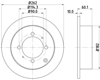 PCD13502 DON Тормозной диск