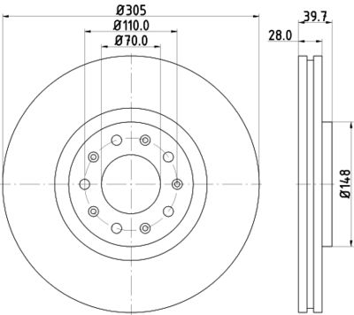 PCD13632 DON Тормозной диск