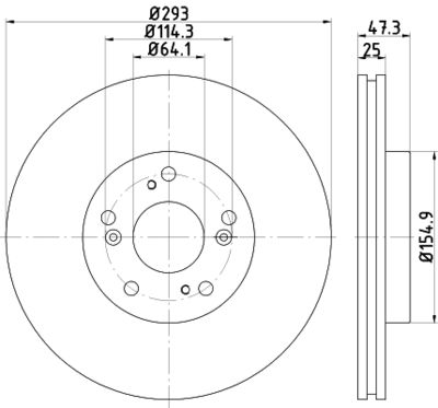 PCD14372 DON Тормозной диск