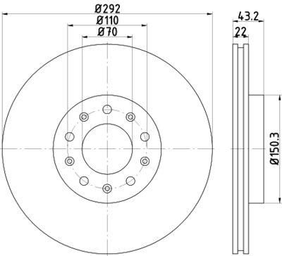 PCD14482 DON Тормозной диск