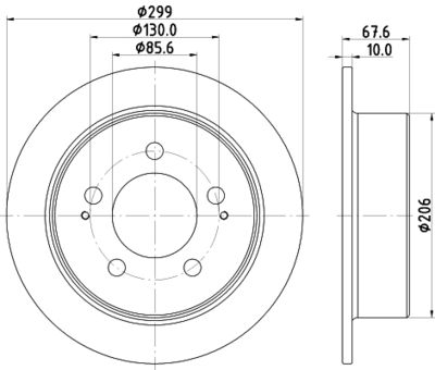 8DD355116341 HELLA Тормозной диск