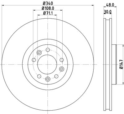 PCD14551 DON Тормозной диск