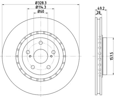 PCD14622 DON Тормозной диск