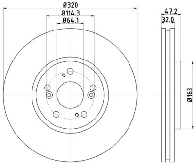 PCD14761 DON Тормозной диск