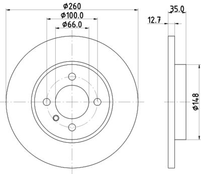 PCD14892 DON Тормозной диск